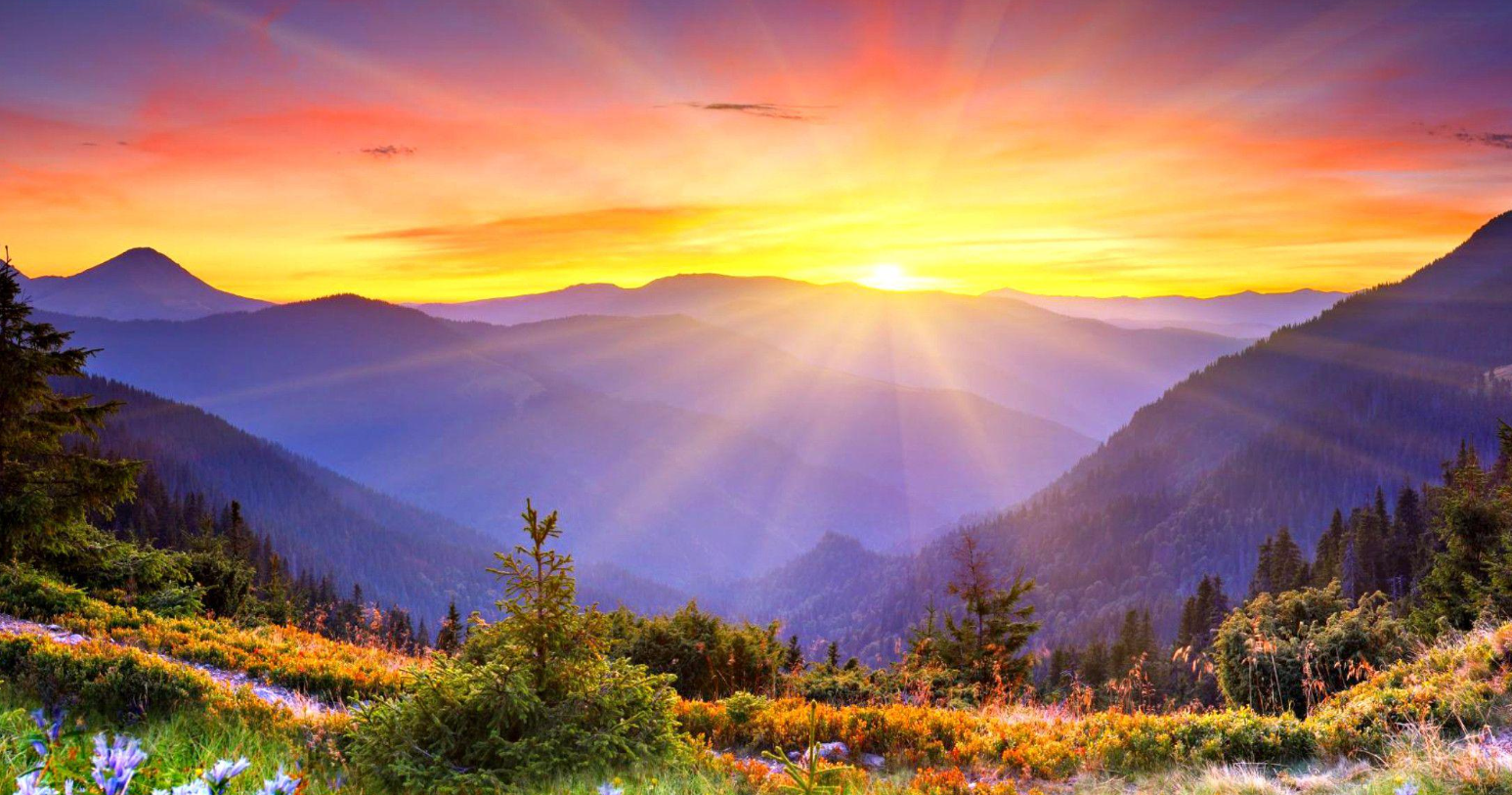 Mountain sunrise