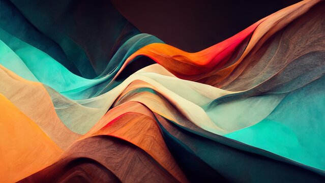 orange waves